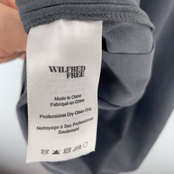 Aritzia Wilfred Free NWOT Jones Faux Vegan Suede V-Neck Sleeveless Dress Size 4 - Picture 9 of 10